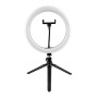 Светильник кольцевой 15W 5V 360lm 2700-6500K ⌀200x31mm [4262380663831] EUROLAMP LED-RL-15W(black)