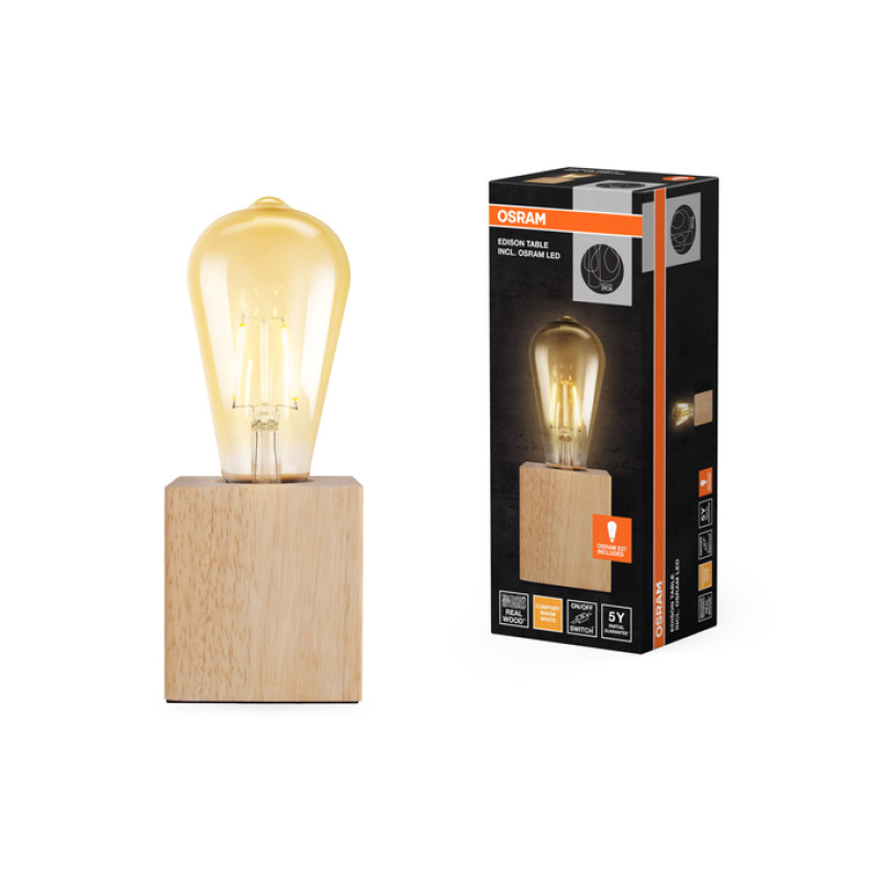Настільна лампа 2,5W 230V 220lm 2400K E27 75x195mm Edison [4058075850231] Vintage 1906 Table Osram