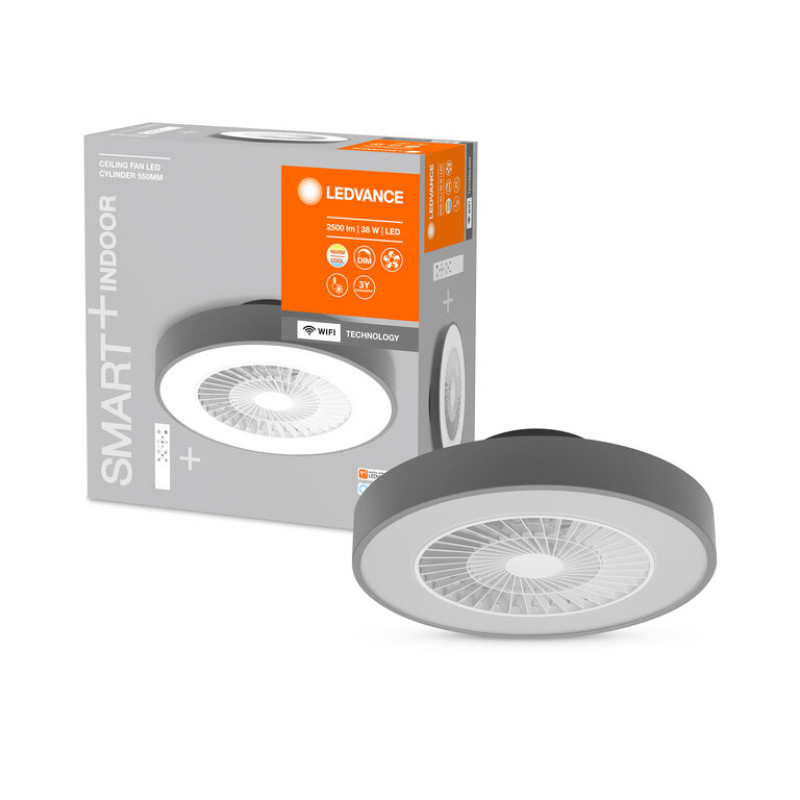 SMART потолочный светильник 78W 3.6V 2500lm 3000-6500K WIFI 602x216x600mm [4058075572577] Ledvance ceiling fan