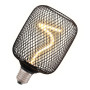 Лампа светодиодная винтажная 3.5W 220V 130lm 1800K E27 DIM 100x162mm филаментная [4058075840300] OSRAM LED DECO SPIRAL SQ100 BLACK