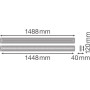 Cветильник LED линейный 25W 220V 3300lm 4000K 1488x120x40mm подвесной [4058075109667] Ledvance LN INDV D 1500