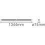 Cветильник LED линейный 42W 220V 5500lm 4000K ø74x1344mm IP67 [4058075452152] Ledvance DP SPECIAL 1200 WT