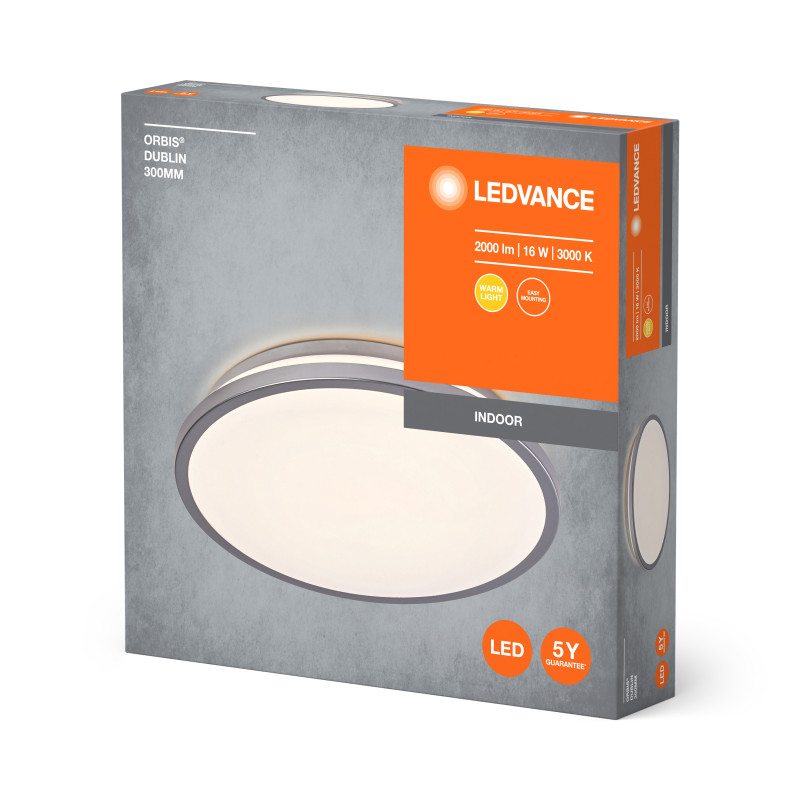 LED Светильник накладной 16W 220V 1100-2000lm 3000K 60х295mm [4058075829268] LEDVANCE ORBIS DUBLIN
