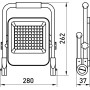 Прожектор LED 20W 220V 1000lm 9000mAh IP65 280x37x262mm на акумуляторі [l0790014] E.NEXT e.LED.flood.stand.emerg.20