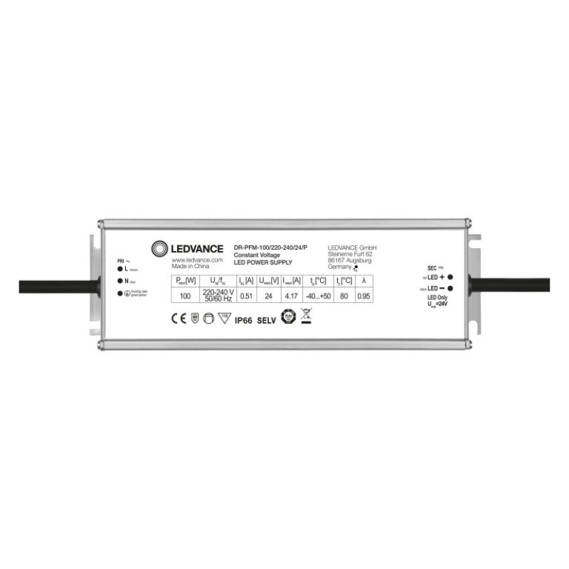 LED драйвер 10x1 100W 220-240V вихідна 24V 4170mA IP66 [4058075239937] DR PC-PFM Osram