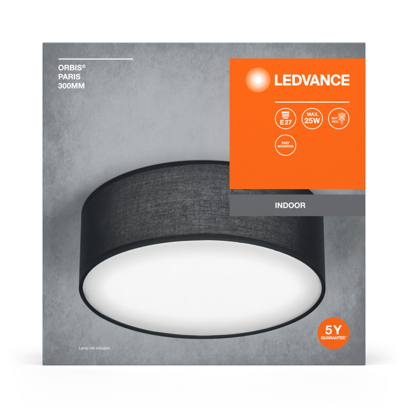 LED Светильник накладной 1хE27 220V 105х300mm [4058075828988] LEDVANCE ORBIS PARIS