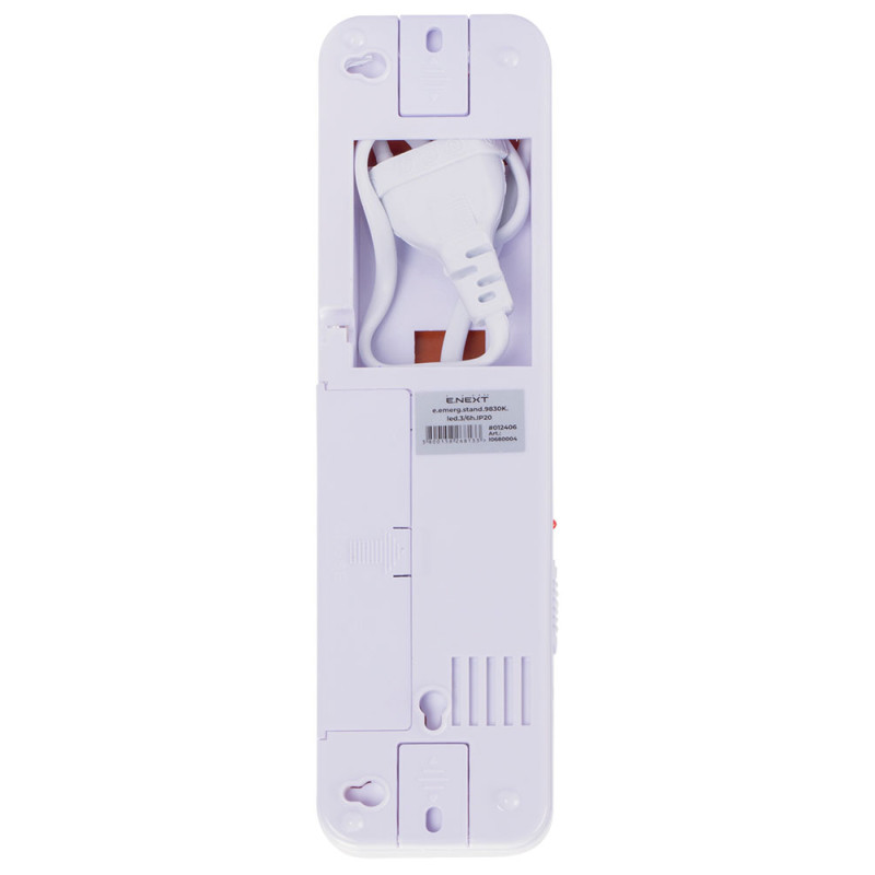 LED Светильник аварийный 1,5W 230V 50lm 6часов Li-ion 203x29x55mm IP20 [l0680004] E.NEXT e.emerg.stand.9830K.led.3/6h.IP20