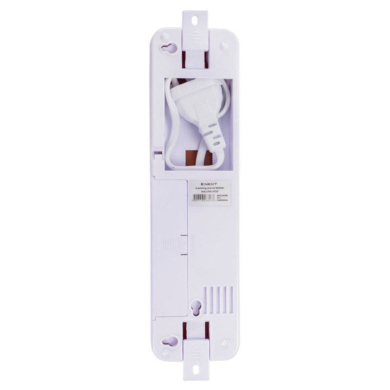 LED Светильник аварийный 1,5W 230V 50lm 6часов Li-ion 203x29x55mm IP20 [l0680004] E.NEXT e.emerg.stand.9830K.led.3/6h.IP20
