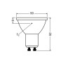 Лампа светодиодная 6W 230V 575lm 2700K GU10 DIM 50x52mm рефлекторная [4058075613164] LED PAR16 OSRAM