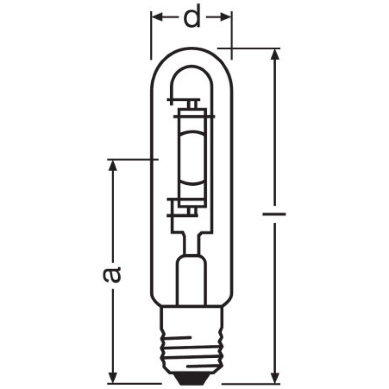 Лампа металлогалогенная 250W 105V 18000lm 5500K E40 226x46mm трубчатая [4008321677846] OSRAM POWERSTAR HQI-T
