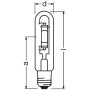 Лампа металлогалогенная 250W 105V 18000lm 5500K E40 226x46mm трубчатая [4008321677846] OSRAM POWERSTAR HQI-T