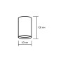 LED Светильник спотовый 220V GU10 IP20 90х60х60mm Черный [4262380661608] LH1-LED-GU10(black)new EUROLAMP