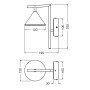 LED Светильник накладной 5W 230V 180lm 3000K 120x195x255mm [4099854453717] Osram DECOR FUJI WALL
