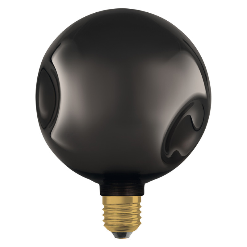 Лампа LED 3,5W 230V 300lm 2700K E27 150x190mm [4099854607370] Flat Décor Medium Black Osram