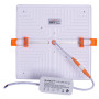 Вбудований LED світильник 24W 230V 2160lm 6500K 170x170x20mm IP20 білий [l0862010] E.NEXT e.LED.stand.MP.Square.R.24.6500