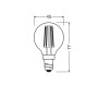 Лампа LED филаментная 4.2W 230V 470lm 2700K E14 45x78mm DIM шар [4099854065750] LEDVANCE LED CL P40