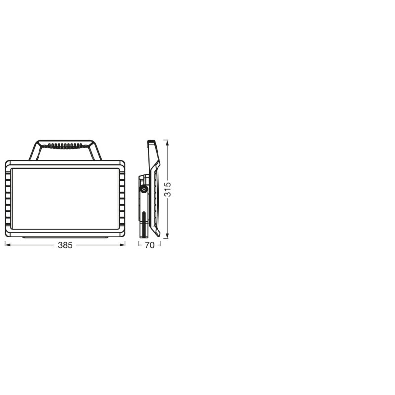 Прожектор LED 26W 5V 3000lm 6500K IP54 DIM 385x70x315mm з акумулятором [4058075831179] Ledvance Worklight Val Bat