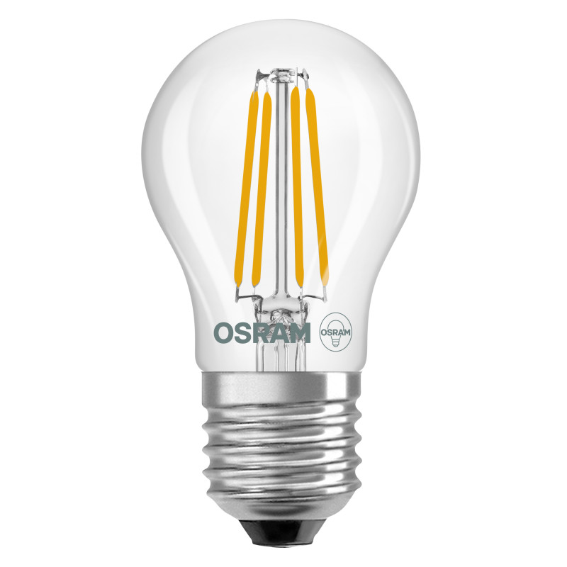 Лампа LED 3,4W 230V 470lm 2700K E27 45x84mm груша [4099854467790] Osram CL P40 Filament