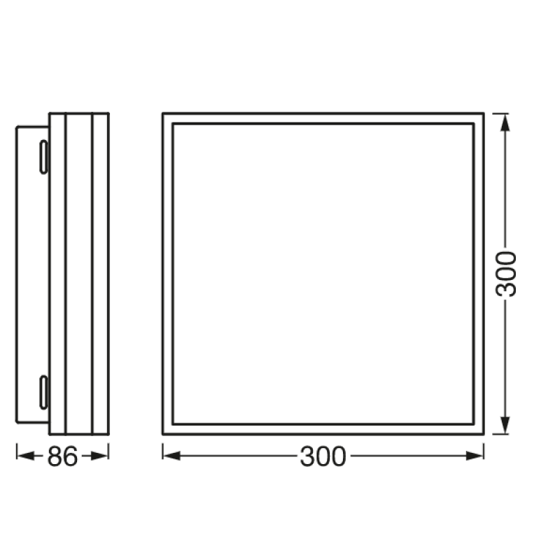 SMART потолочный светильник 26W 220V 2800lm 3000-6500K TW WIFI 300х86х300mm [4058075572652] Ledvance Magnet DIM