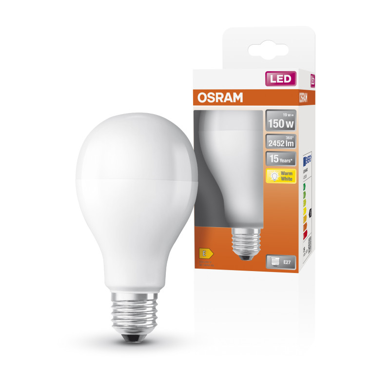 Лампа светодиодная 19W 220V 2452lm 2700K E27 65x131mm груша [4058075245976] OSRAM LED STAR CLASSIC A