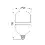 Лампа світлодіодна 48W 220V 4500lm 6400K E27/E40 138х230mm надпотужна [LLA-HP-048-230-64-E27-40] ALFA HP УЕК