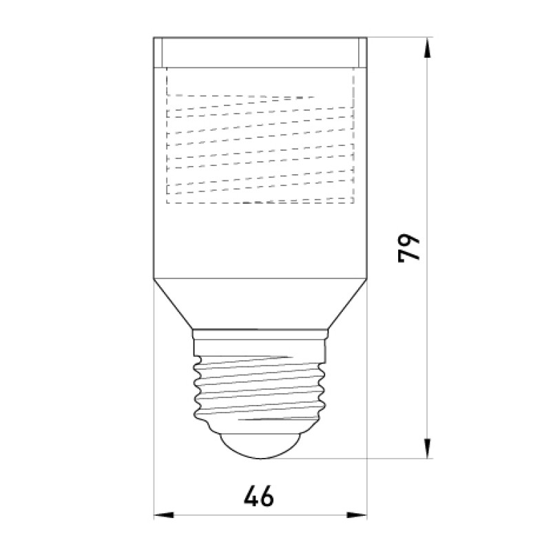 Перехідник E27-E40 пластик білий [s9100015] E.NEXT e.lamp adapter.Е27/Е40.pl