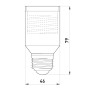 Перехідник E27-E40 пластик білий [s9100015] E.NEXT e.lamp adapter.Е27/Е40.pl