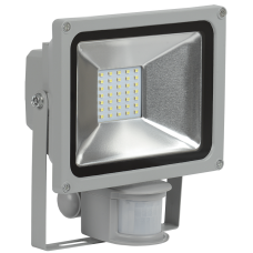 Прожектор LED 20W 230V 1400lm 6500K IP44 108x180x209mm с датчиком движения серый [LPDO502-20-K03] УЕК СДО 05-20Д