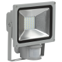 Прожектор LED 20W 230V 1400lm 6500K IP44 108x180x209mm з датчиком руху сірий [LPDO502-20-K03] УЕК СДО 05-20Д
