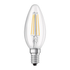 Лампа светодиодная филаментная 4W 220V 470lm 2700K E14 35х100mm свеча [4058075438637] OSRAM led Value classicB