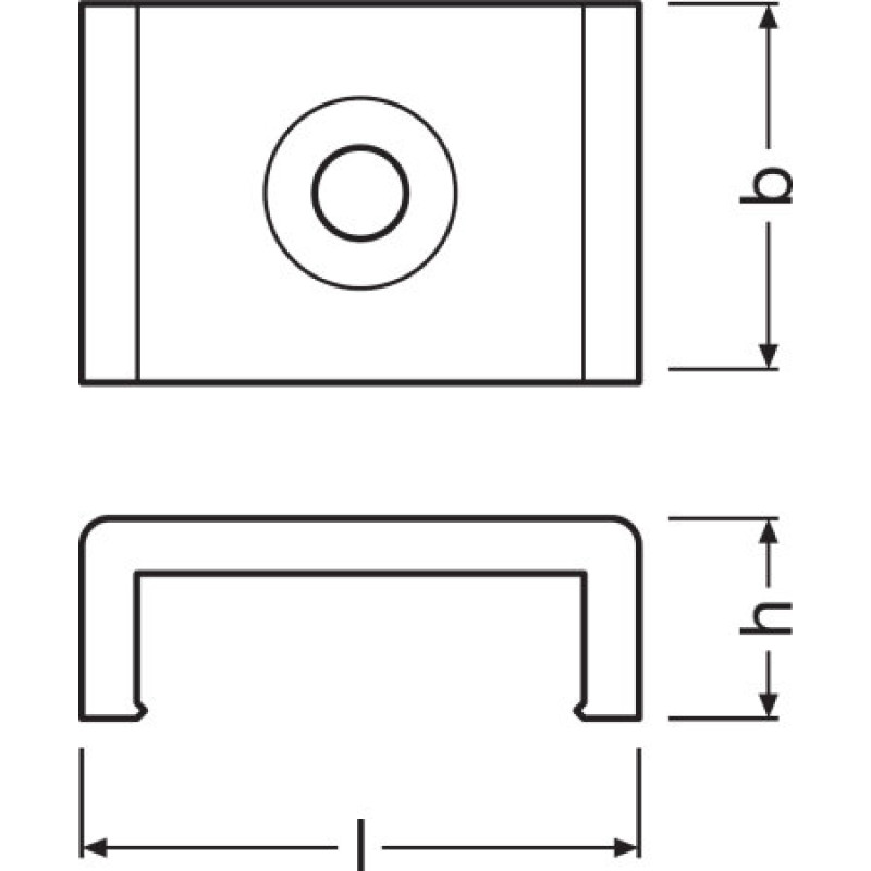 Кронштейн для установки профілю PF03 , Ledvance [4058075276772], Ледванс