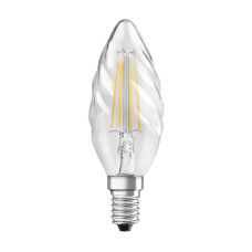 Лампа филаментная 3,4W 230V 470lm 4000K E14 DIM 35x100mm свеча [4058075602854] LED CL BW 40 OSRAM