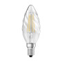 Лампа филаментная 3,4W 230V 470lm 4000K E14 DIM 35x100mm свеча [4058075602854] LED CL BW 40 OSRAM
