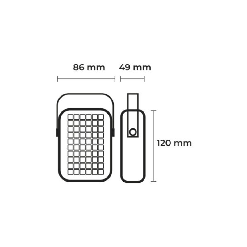 LED Светильник инсектицидный 5W 5V TypeC 1200mAh 800V для уничтожения насекомых портативный [4262380667051] MK-5W(LIGHT)B EUROLAMP
