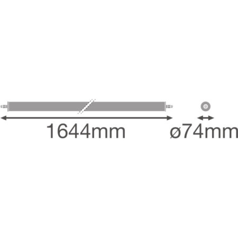 Cветильник LED линейный 30W 220V 3900lm 4000K ø74x1644mm IP67 [4058075452138] Ledvance DP SPECIAL 1500 WT