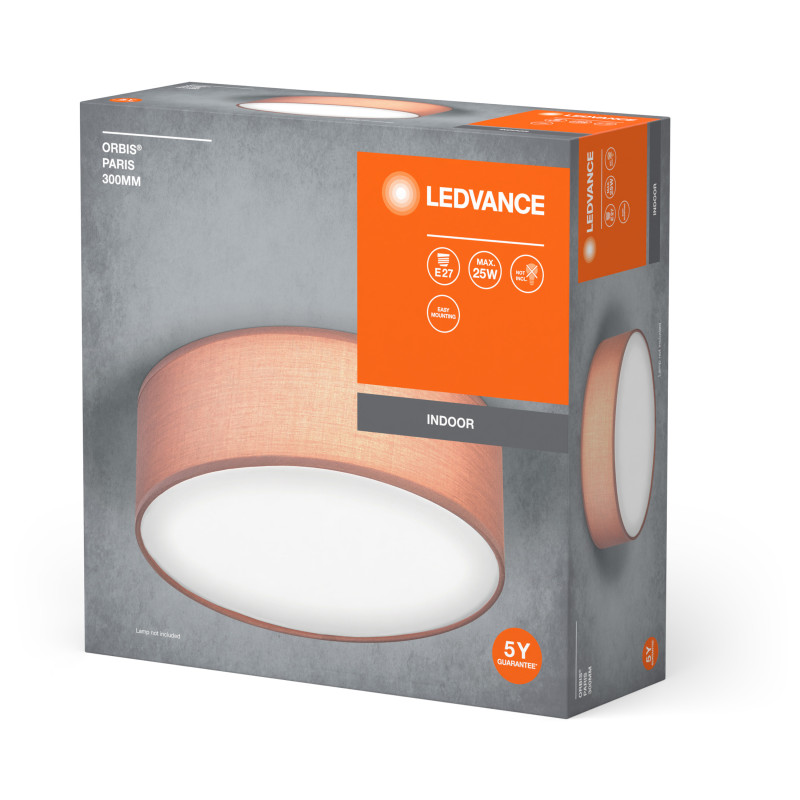 LED Светильник накладной 1хE27 220V 105х300mm [4058075829008] LEDVANCE ORBIS PARIS