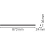 Cветильник LED линейный 15W 220V 1500lm 4000K 873x24x36mm IP20 [4058075106253] Ledvance LN COMP HO 900