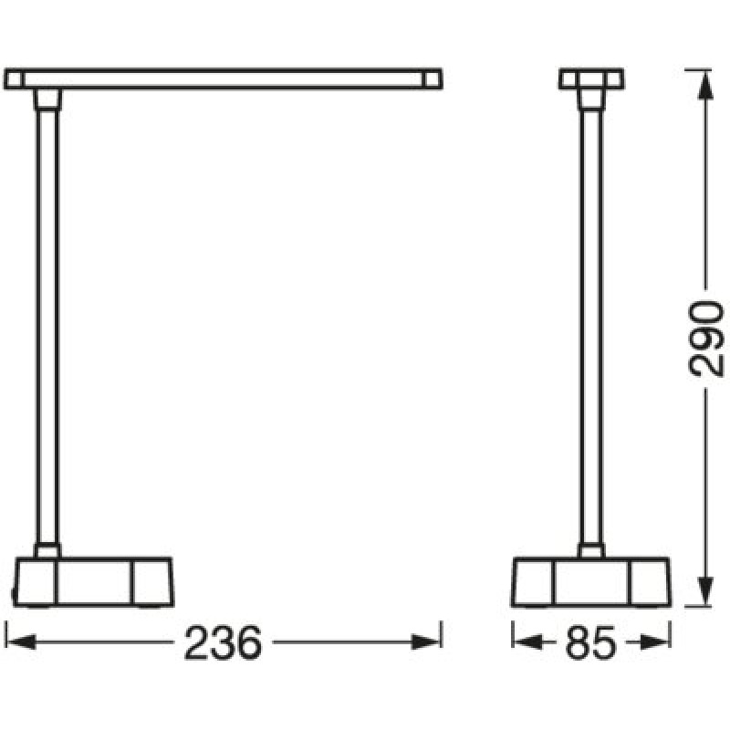 Настольная лампа 5.2W 5V 130lm 4000K DIM [4058075747869] Ledvance PANAN FOLD USB