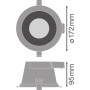 Встраиваемый LED светильник 18W 220V 1470lm 5700K ⌀172mm IP54 белый [4058075104082] Ledvance DL Comfort DN155