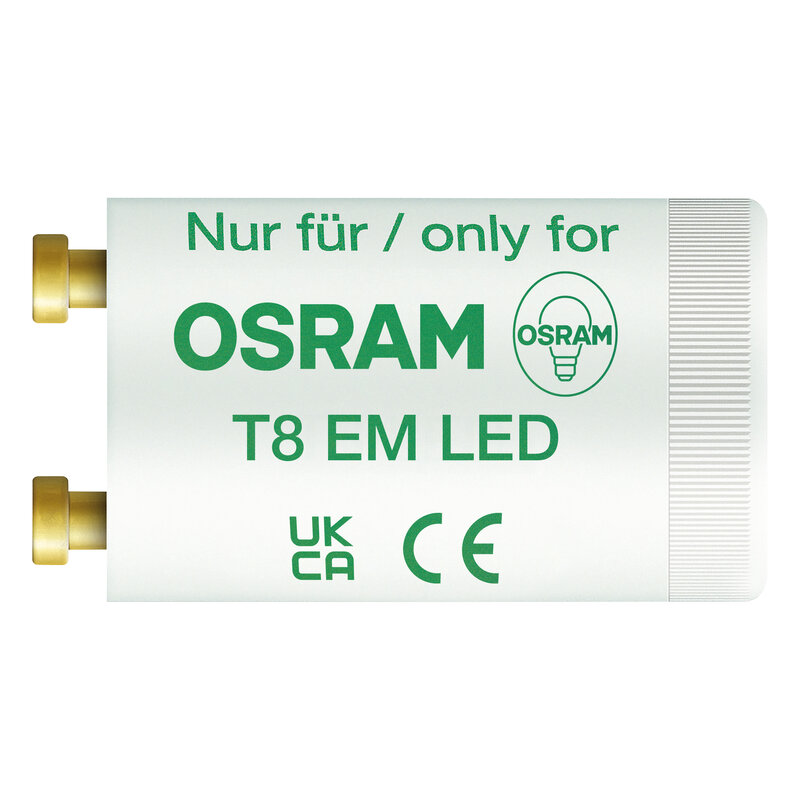 Пускач (стартер) для одинарного вмикання лампи LED TUBE T8 EM Ø21x40mm (блістер 2шт) [4058075013674] Osram