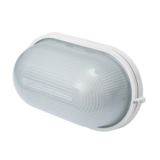 Светильник 60W 230V E27 IP54 овальный 213х100х107mm белый [l002008] E.NEXT e.light.1401.1.60.27.white