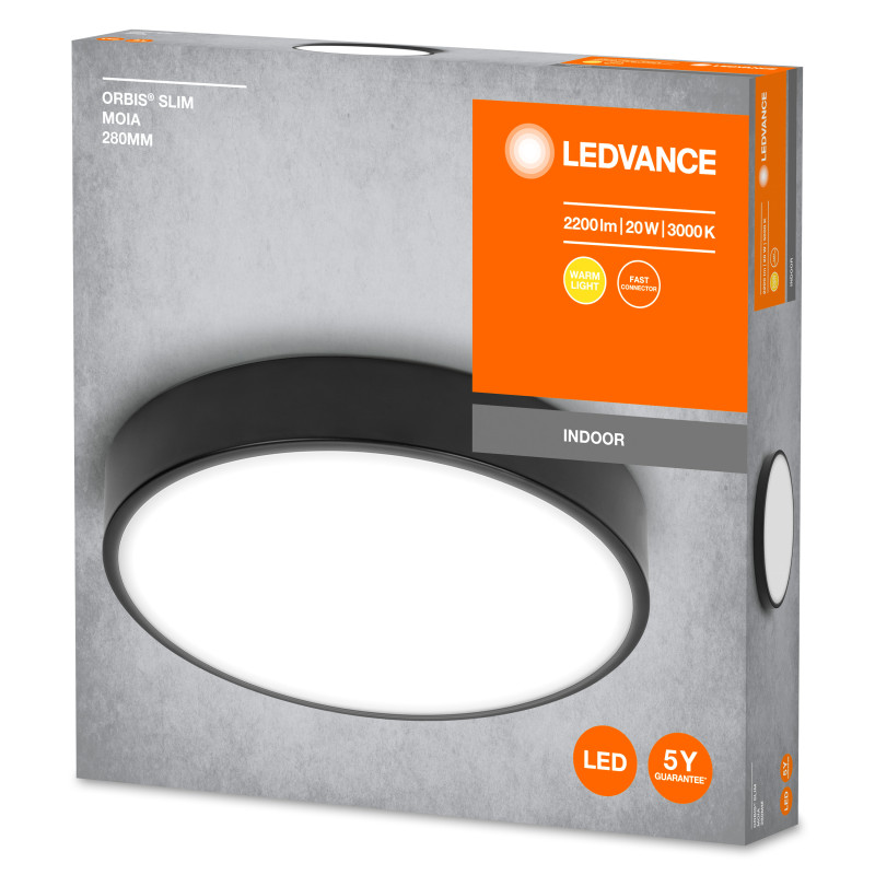 LED Светильник накладной 20W 220V 1500-2200lm 3000K 40х280mm [4099854092442] LEDVANCE CEILING MOIA