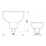 Лампа галогенная 50W 12V 976lm 3000K G5.3 DIM 45x50mm рефлекторная [l004011] E.NEXT e.halogen.mr16.g5.3.12.50