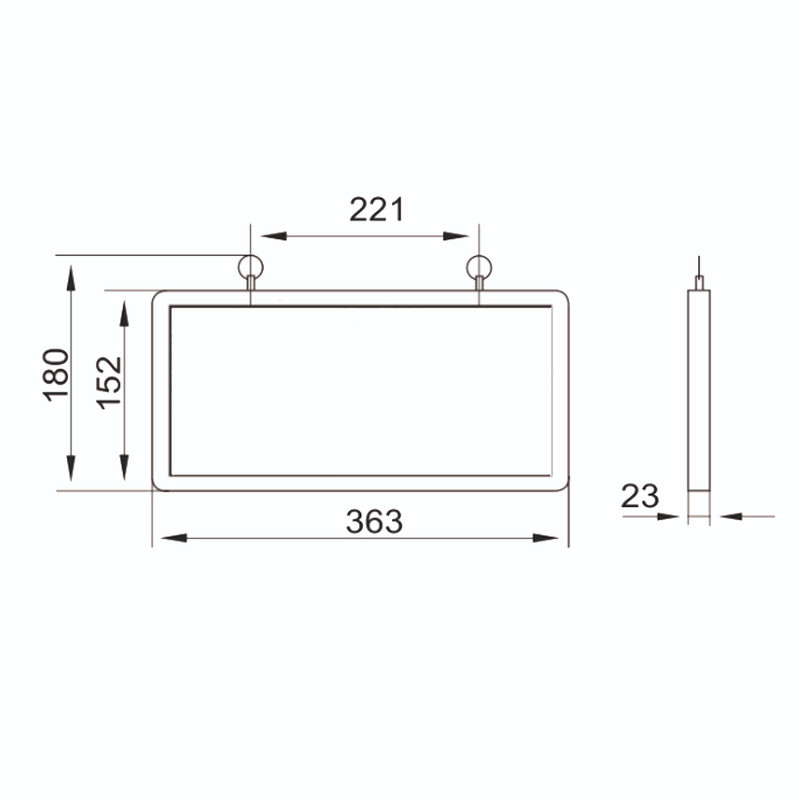 LED Светильник аварийный 3W 230V 40lm 1,5часа NiCd 363x23x152mm IP20 двусторонний выход стрелка-фигура [LSSA0-1003-003-K03] УЕК ССА 1003