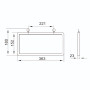 LED Светильник аварийный 3W 230V 40lm 1,5часа NiCd 363x23x152mm IP20 двусторонний выход стрелка-фигура [LSSA0-1003-003-K03] УЕК ССА 1003