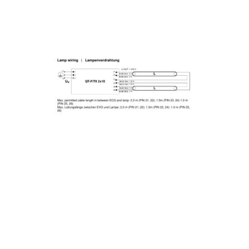 2X18 ЭПРА для люминесцентных ламп T8 220-240V IP20 [4008321294241] QT-FIT8 Osram