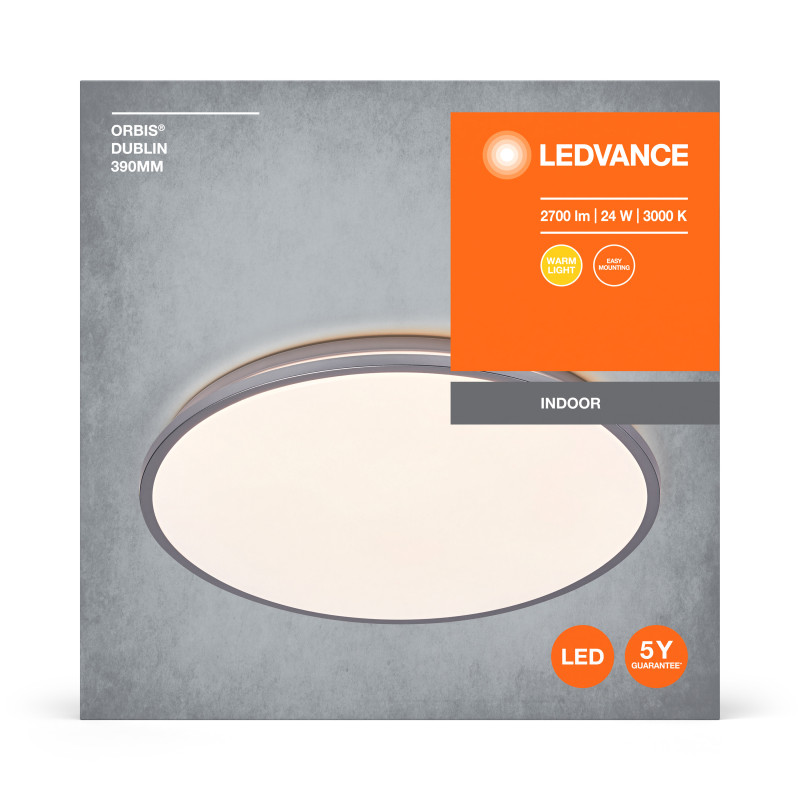 LED Светильник накладной 24W 220V 1600-2700lm 3000K 75х390mm [4058075832756] LEDVANCE ORBIS DUBLIN