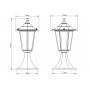 Світильник 60W 220V IP44 364х166mm [4058075537309] Ledvance ECO LANTERN CLAS ALU 360