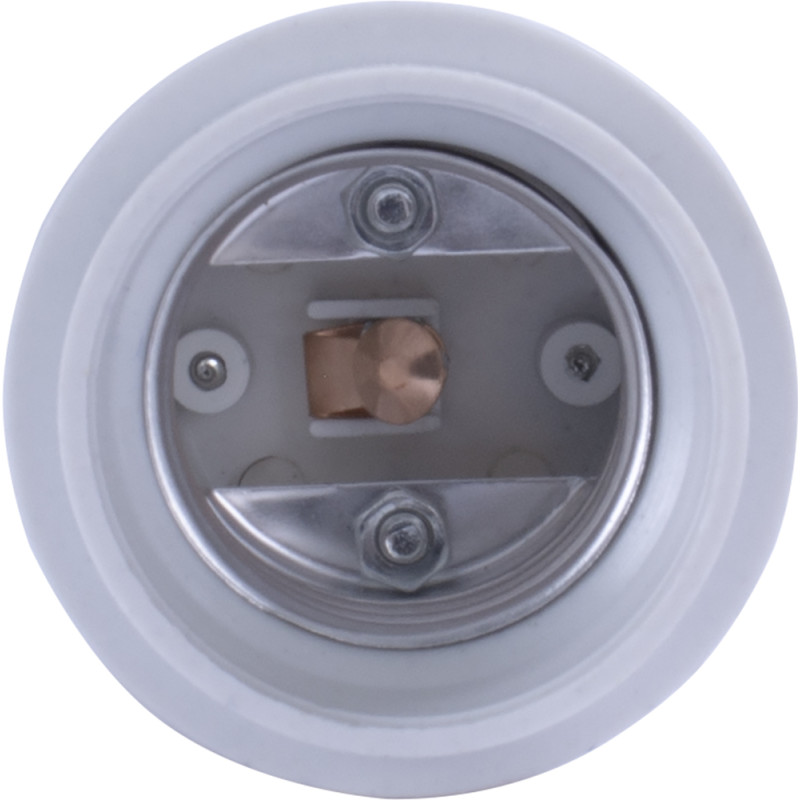 Перехідник E40-E27 пластик білий [s9100020] E.NEXT e.lamp adapter.Е40/Е27.white