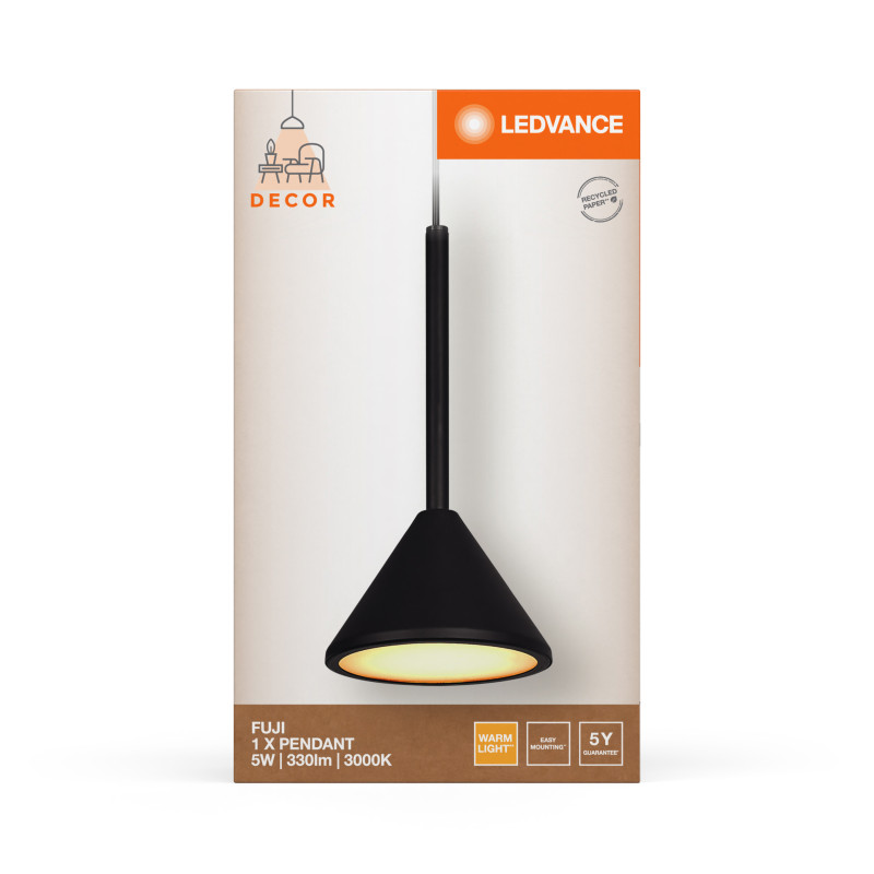 LED Светильник подвесной 5W 220V 180lm 3000K 120x1500mm [4058075841826] Ledvance DECOR FUJI 1XPENDANT